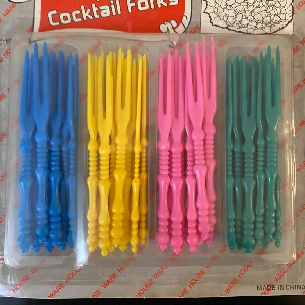 Vintage‎ 48 Piece Set of Cocktail Forks Unused in Original Packaging